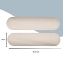 Beige 1,5kg dumbbells met lengte in centimeters weergegeven thumbnail