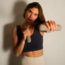 Beige Pilates handgewichten 2x1,5kg voor arm toning thumbnail