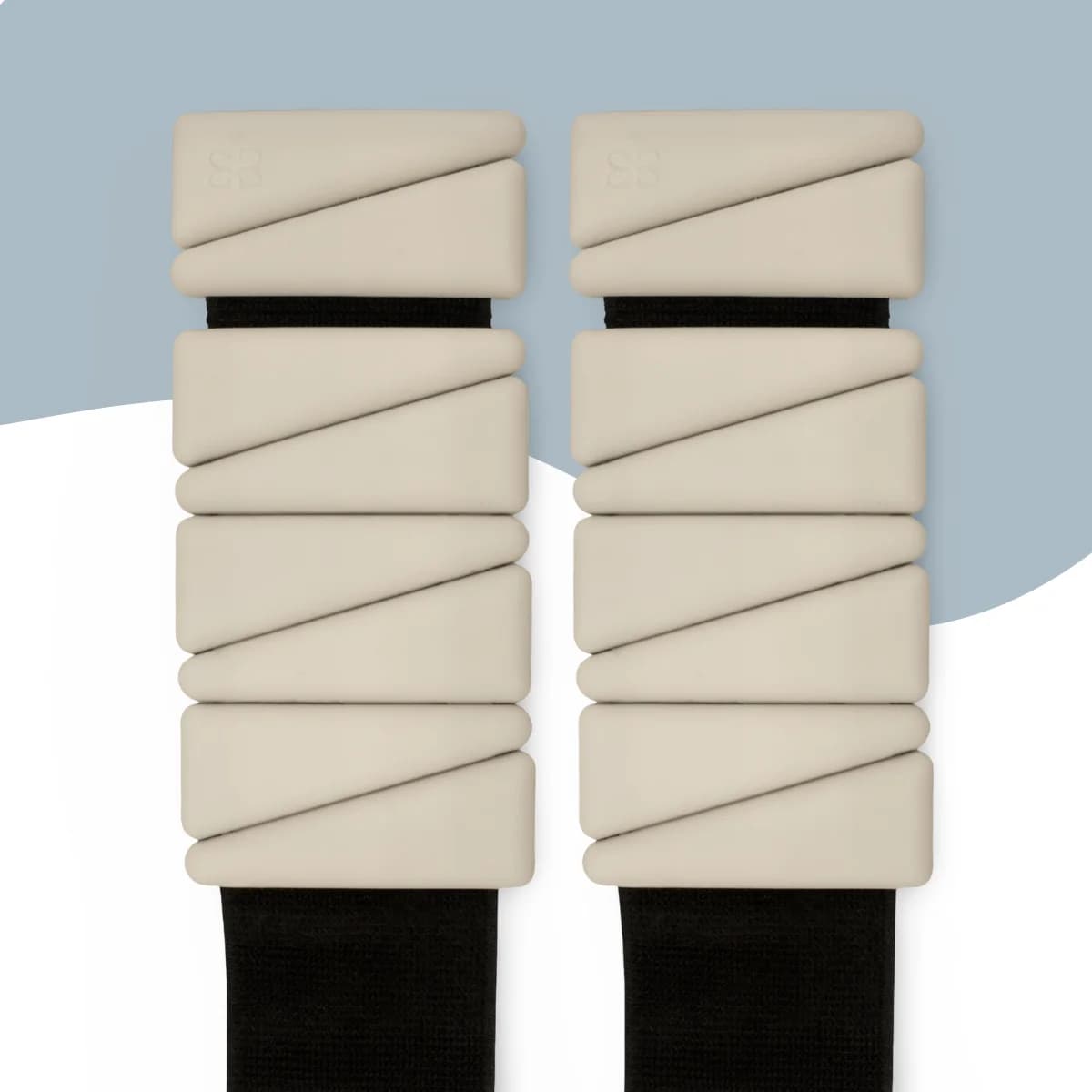 Beige enkel- en polsgewichten 2x900g verstelbaar ManaMove