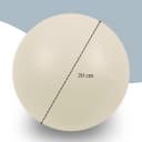 Beige Pilates bal 20cm anti-burst voor core en balans ManaMove thumbnail