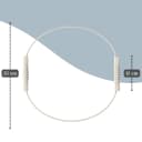 Pilates ring beige 35cm met afmetingen in centimeters thumbnail