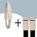 Power Pack Beige - Bundel van Pols- & Enkelgewichten + Pilates Ring thumbnail
