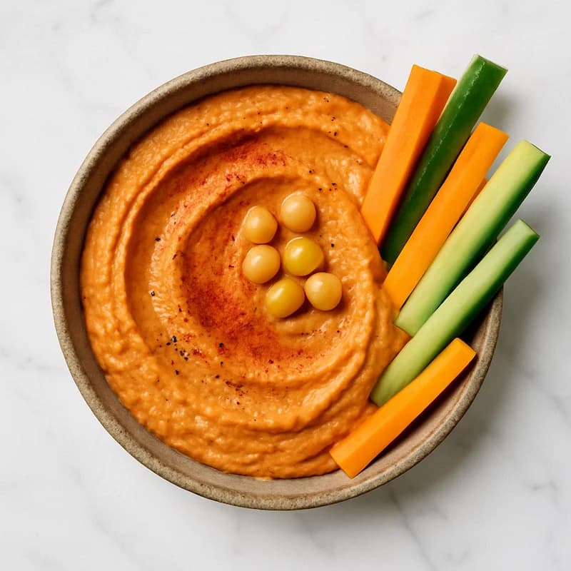 Geroosterde Paprika Hummus