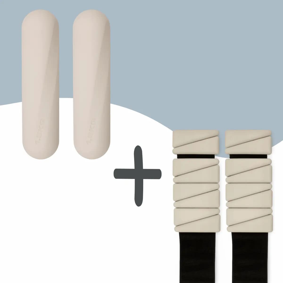 Strength Builder Beige - Bundel van Pols- & Enkelgewichten + Halters